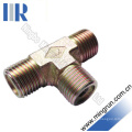 Metric Male O-Ring Tee Adapter Tube Fitting Hydraulic Nipple (AE)